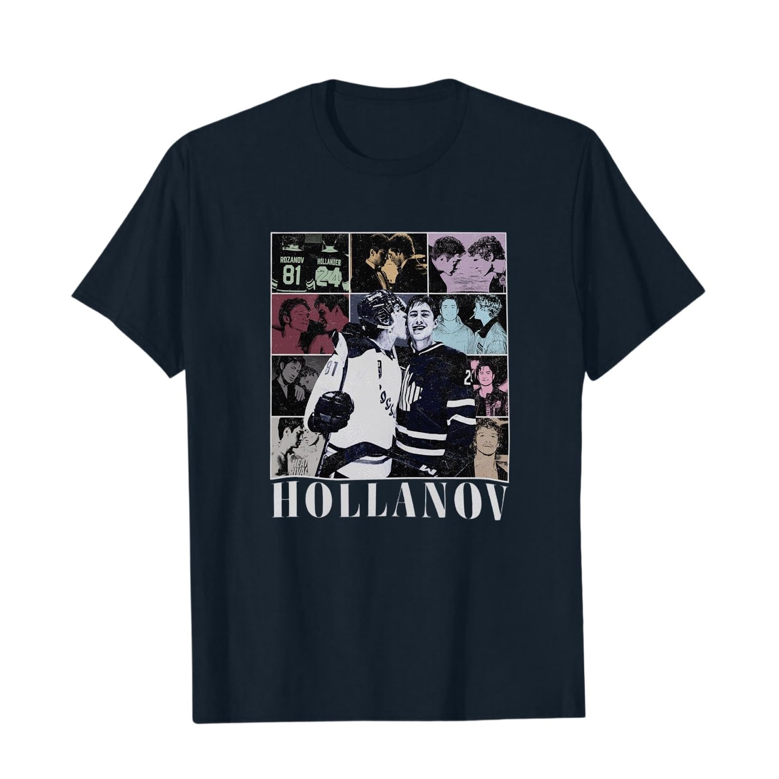 Umiquansome Heated Rivalry Shirt Graphic Tees Crew Neck Short Sleeve Casual Tshirt Merch Unisex for Fans Blues XXL