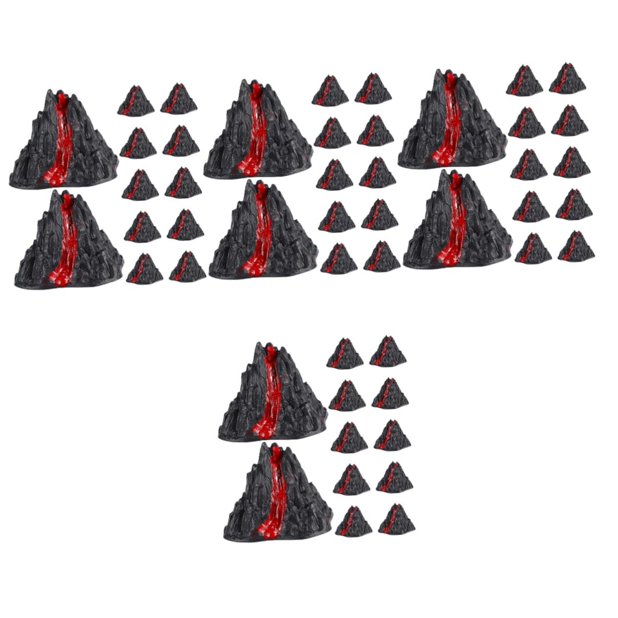 Ornement de paysage statue de lave et jouets de modèles DIY pour diorama