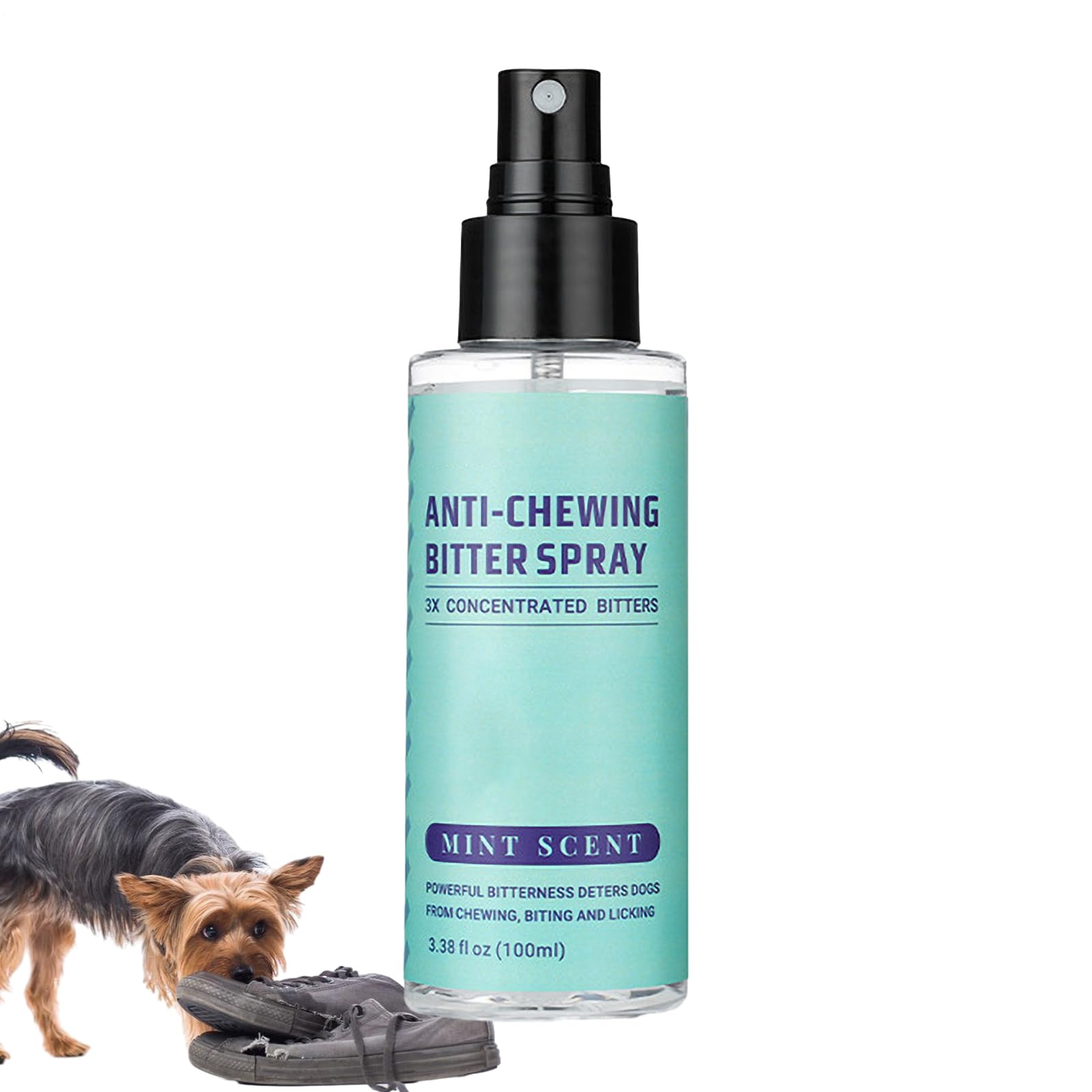 No Bite Spray - Dog Solution, Anti Tutorial Training Aid | Bitter Taste Formulation, Pet Behavior Correction Liquid Submission Control Use for Puppy Furniture Shoes Household Items