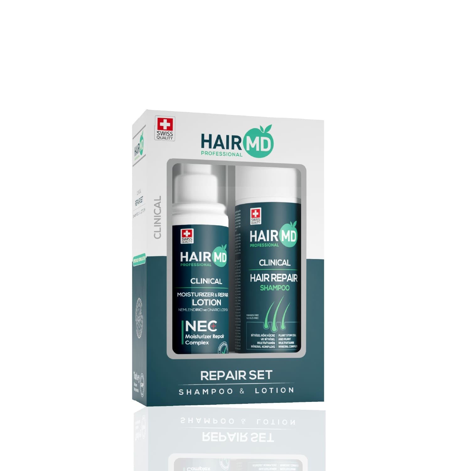 Hair Growth Shampoo & Lotion Set. Hair Loss Treatment for Thinning Hair & Post-Hair Transplant Procedure with Biotin, Keratin, Collagen, Provitamin B5 - Hair Care Set for All Hair Types
