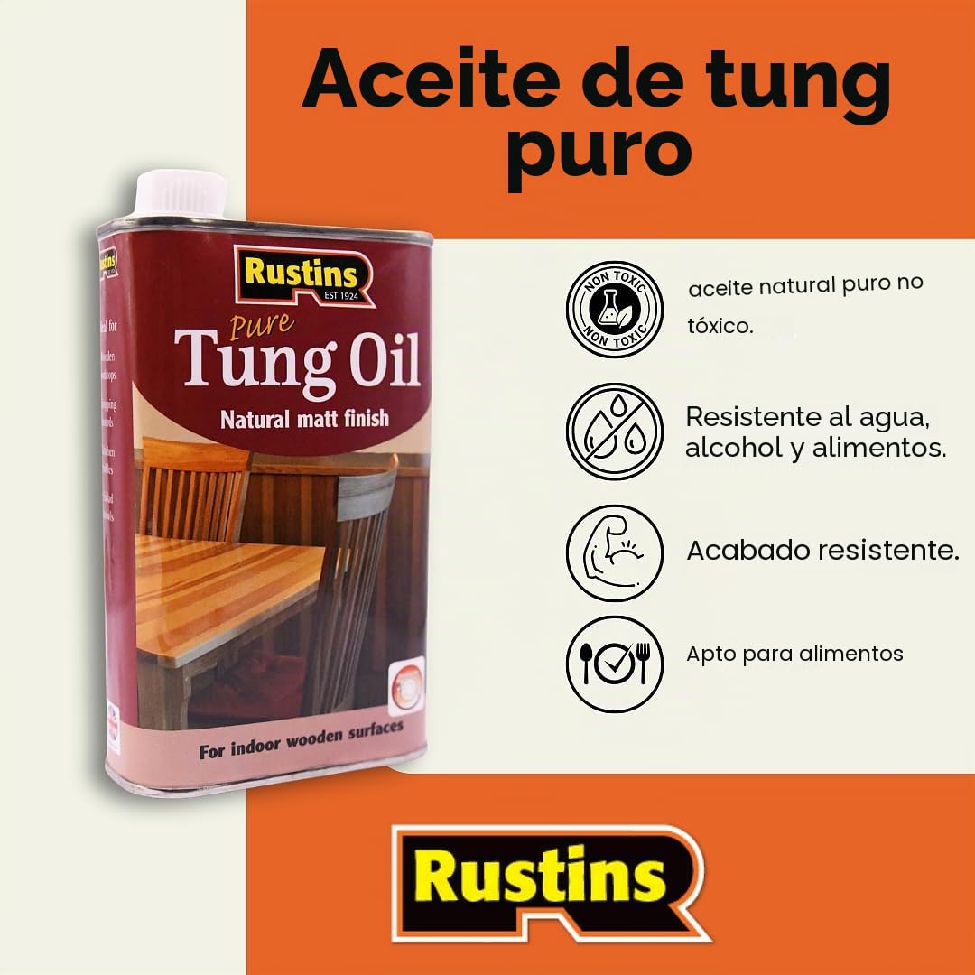 Rustins TUNO500 - Aceite de tung 500ml