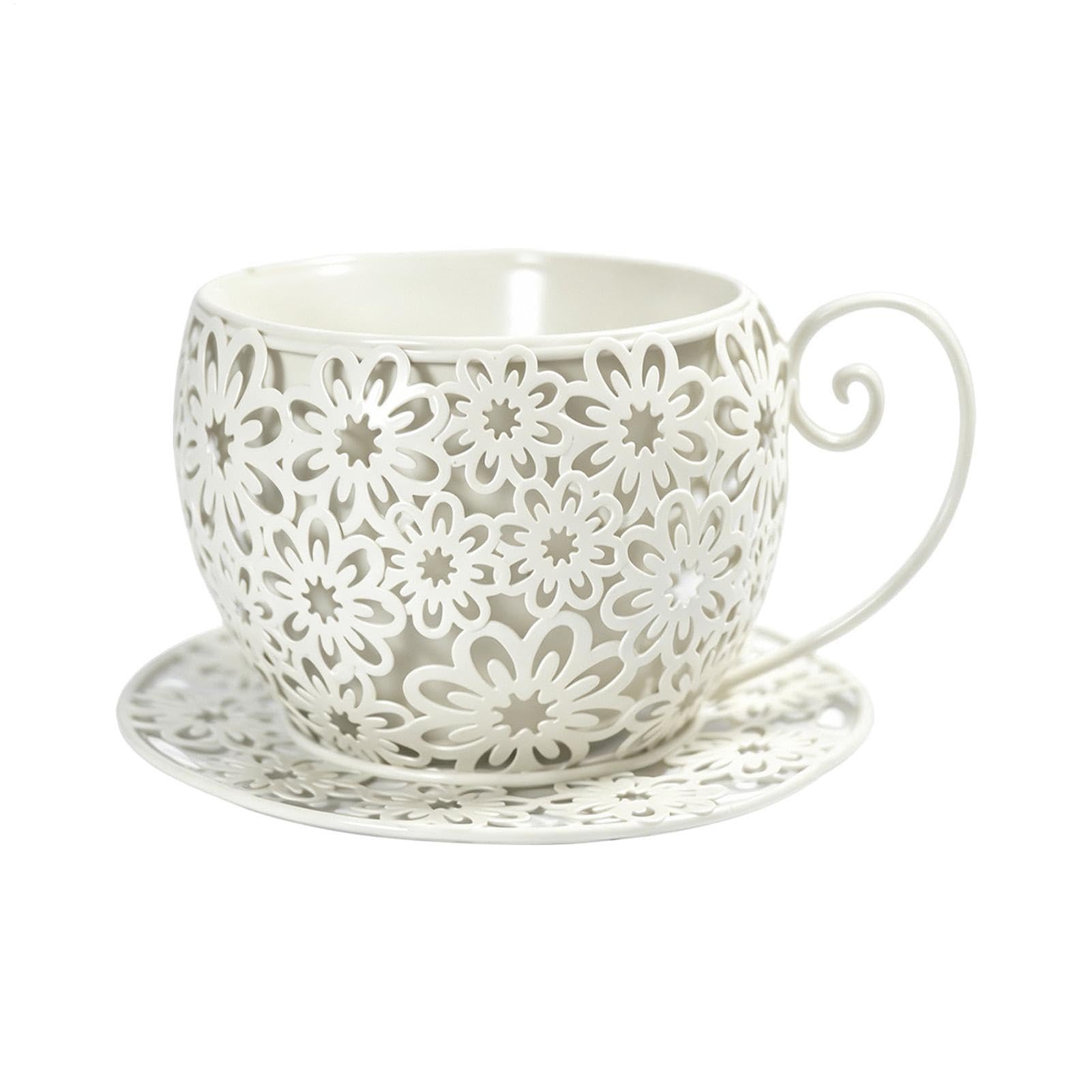 Théière rétro en fer robuste pour éviter les pots de fleurs cassés