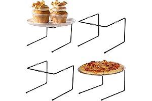 MyGift Black Metal Pizza Table Stands: Elevate Your Pizza Experience!