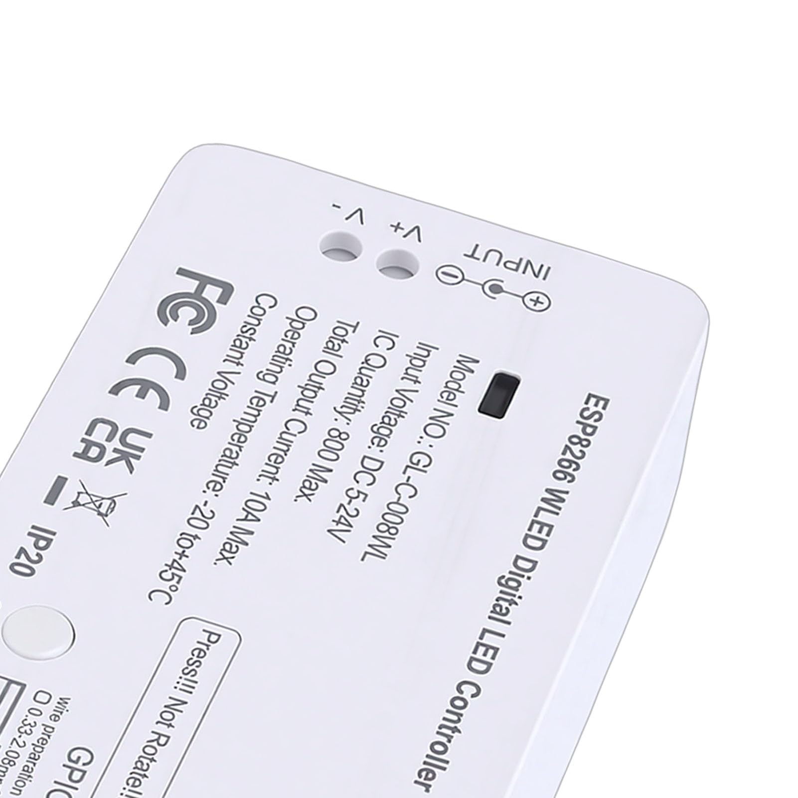 SEAFRONT LED-Controller WiFi APP-Steuerung Adressierbarer LED-Streifen-Controller mit Mikrofonunterstützung für WLED-Firmware WS2812 SK6812