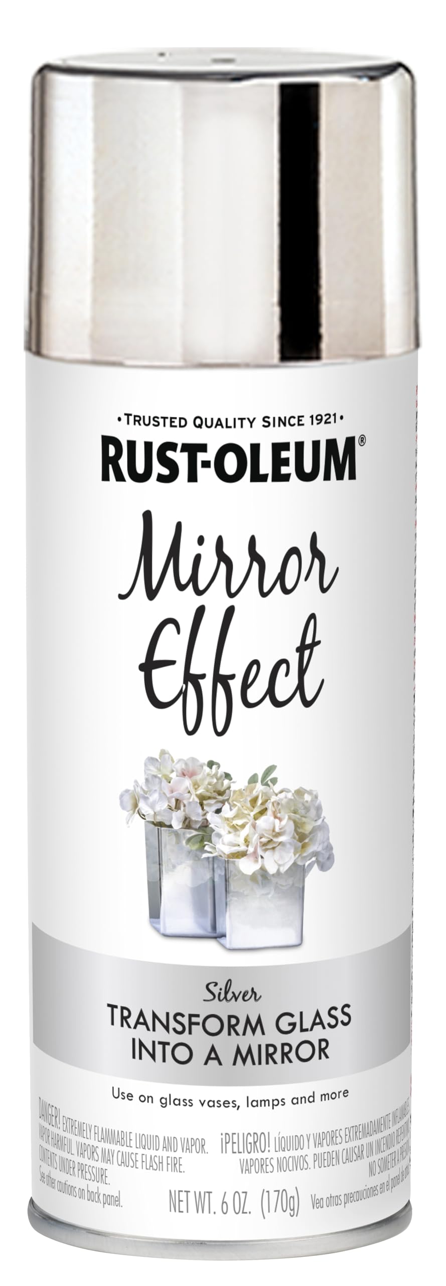 Rust-Oleum 301494 Specialty Mirror Spray, 6 oz, Silver