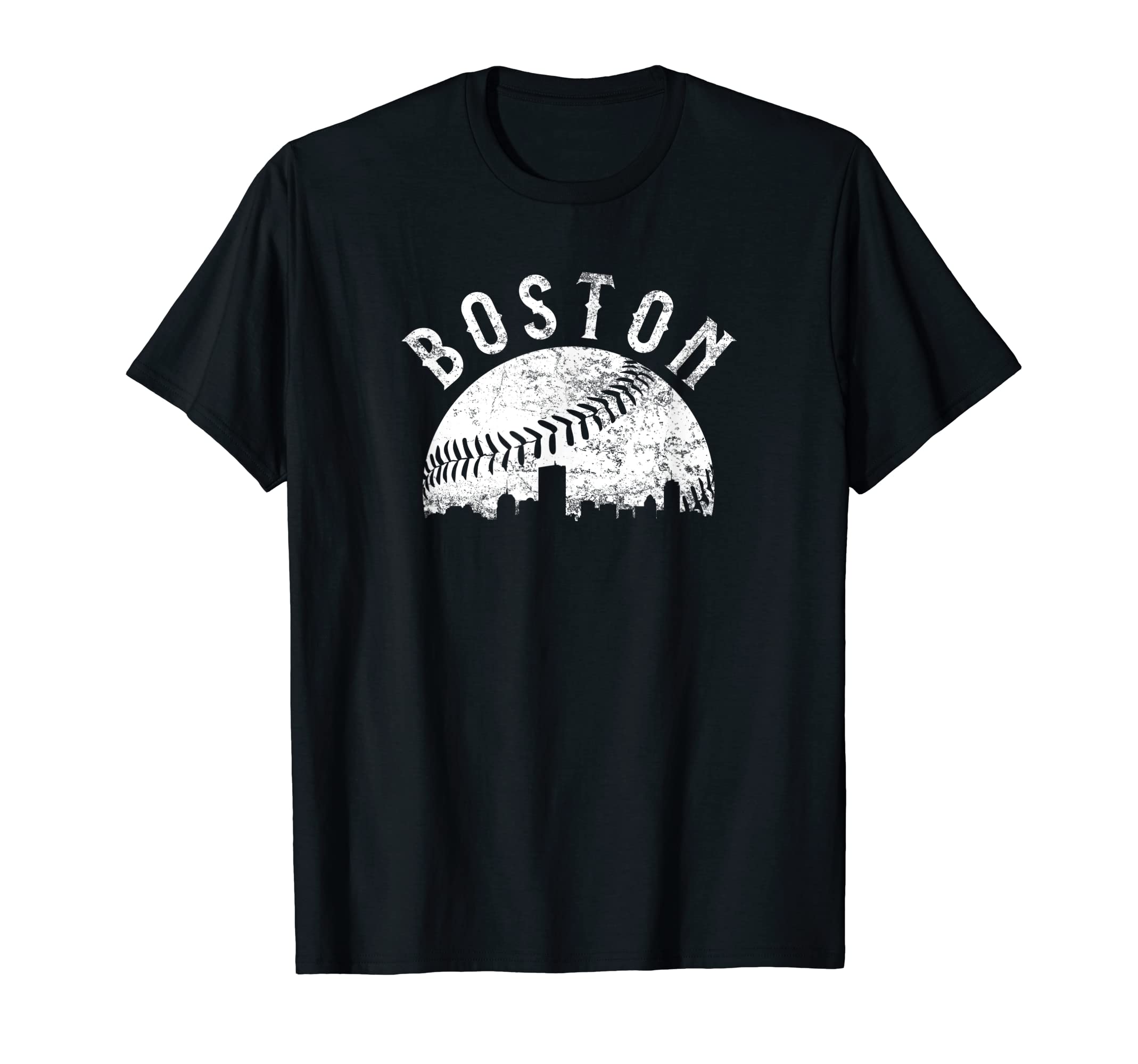 Vintage Boston Massachusetts Skyline ApparelT-Shirt