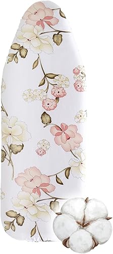 Funda para tabla de planchar 100% algodón, ajuste universal para tabla de planchar que reduce el tiempo de planchado por la mitad, funda de hierro
