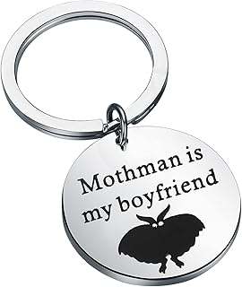 Mothman Fan Gift Mothman Gift Mothman is My Boyfriend Mothman Keychain for Her
