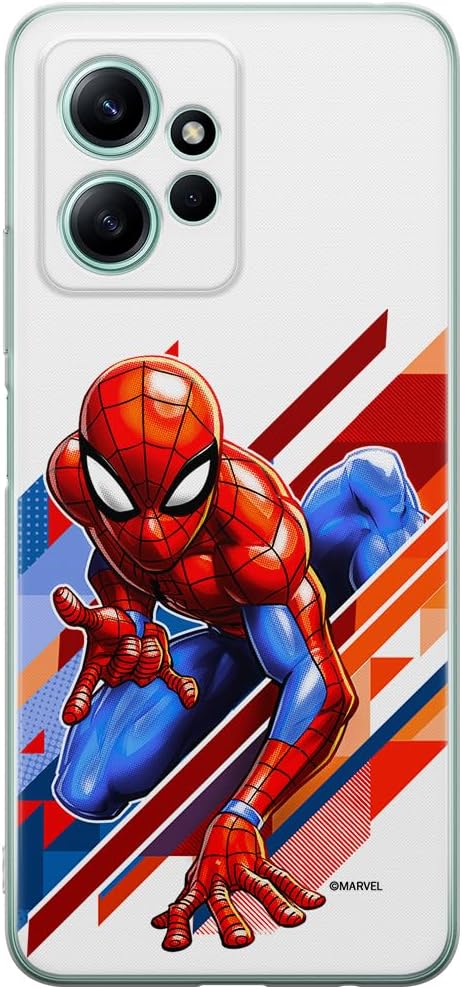 ERT GROUP Mobile Phone case for Xiaomi REDMI Note 12 4G Original and Officially Licensed Marvel Pattern Spider Man 023 optimally adapted to The Shape of The Mobile Phone, case Made of TPU