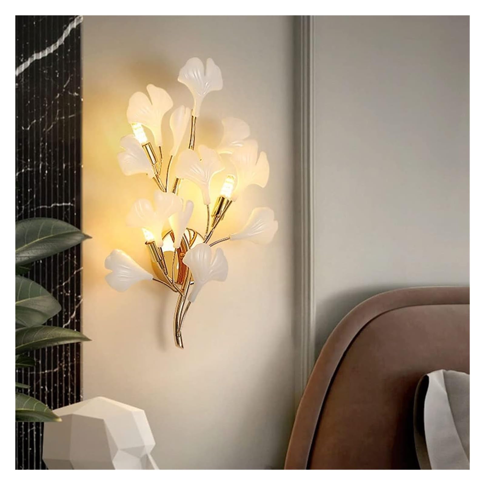 Współczesna i minimalistyczna lampa ścienna LED, do użytku wewnątrz i na zewnątrz, nowoczesna, prostokątna, wodoodporna IP65, z czujnikiem ruchu, idealna na taras, s