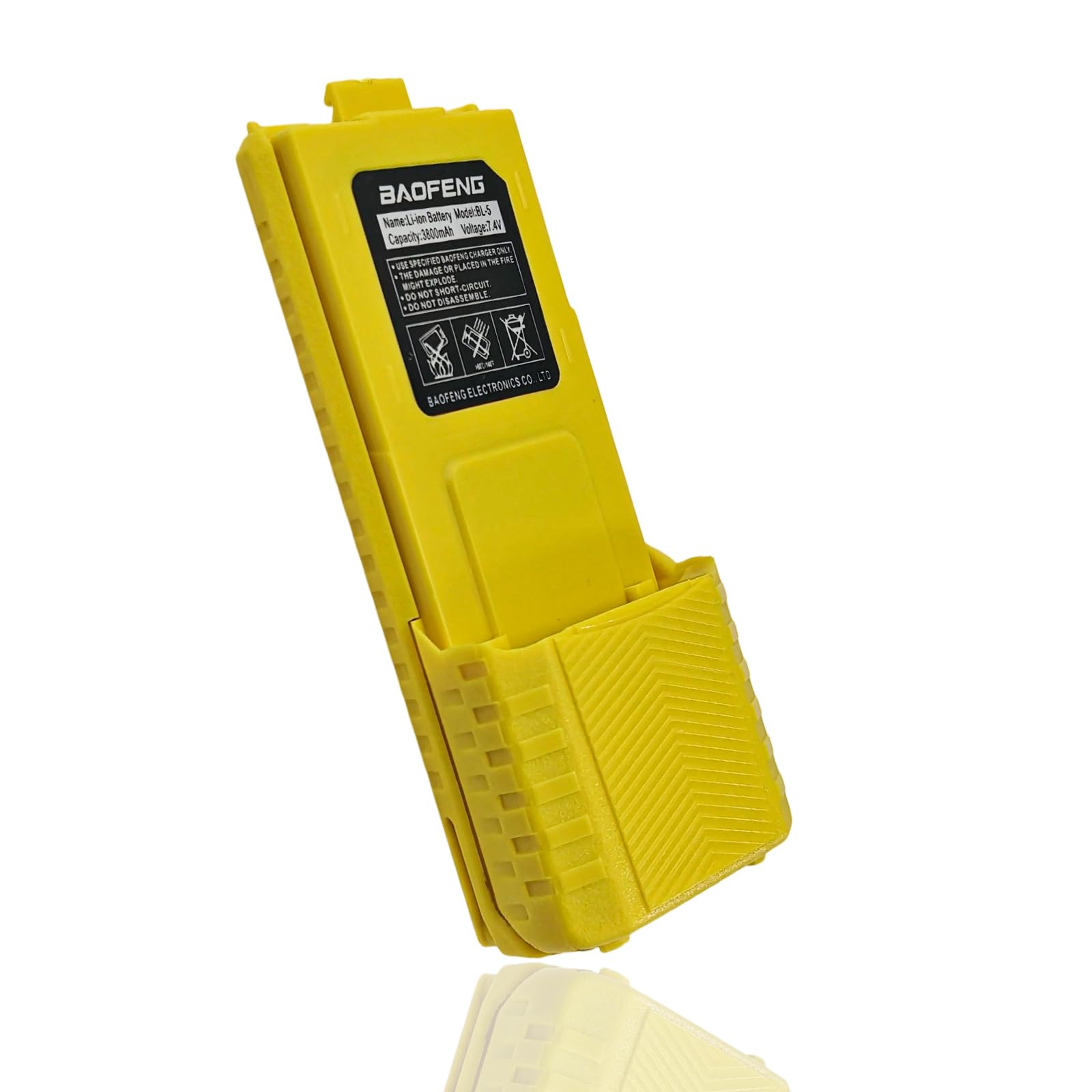 BAOFENG BF-F8HP Battery BL-5 Extended 3800mAh Enlarge Capacity Li-ion Replacement for GMRS Ham Radio UV-5R Series (Yello)-image-8