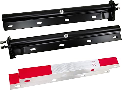 Miniatura 2 de GaeaAuto Juego de soportes de suspensión de lodo con resorte recto negro de 1-18 pulgadas, espaciado de pernos de 30 pulgadas de longitud para