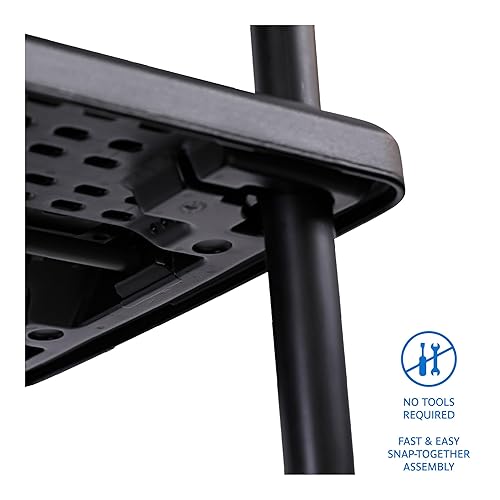 Miniatura 3 de Iceberg Rough 'N Ready Unidad de almacenamiento abierta de 5 estantes, negro, 36 pulgadas de ancho x 74 pulgadas de alto x 18 pulgadas de profundidad