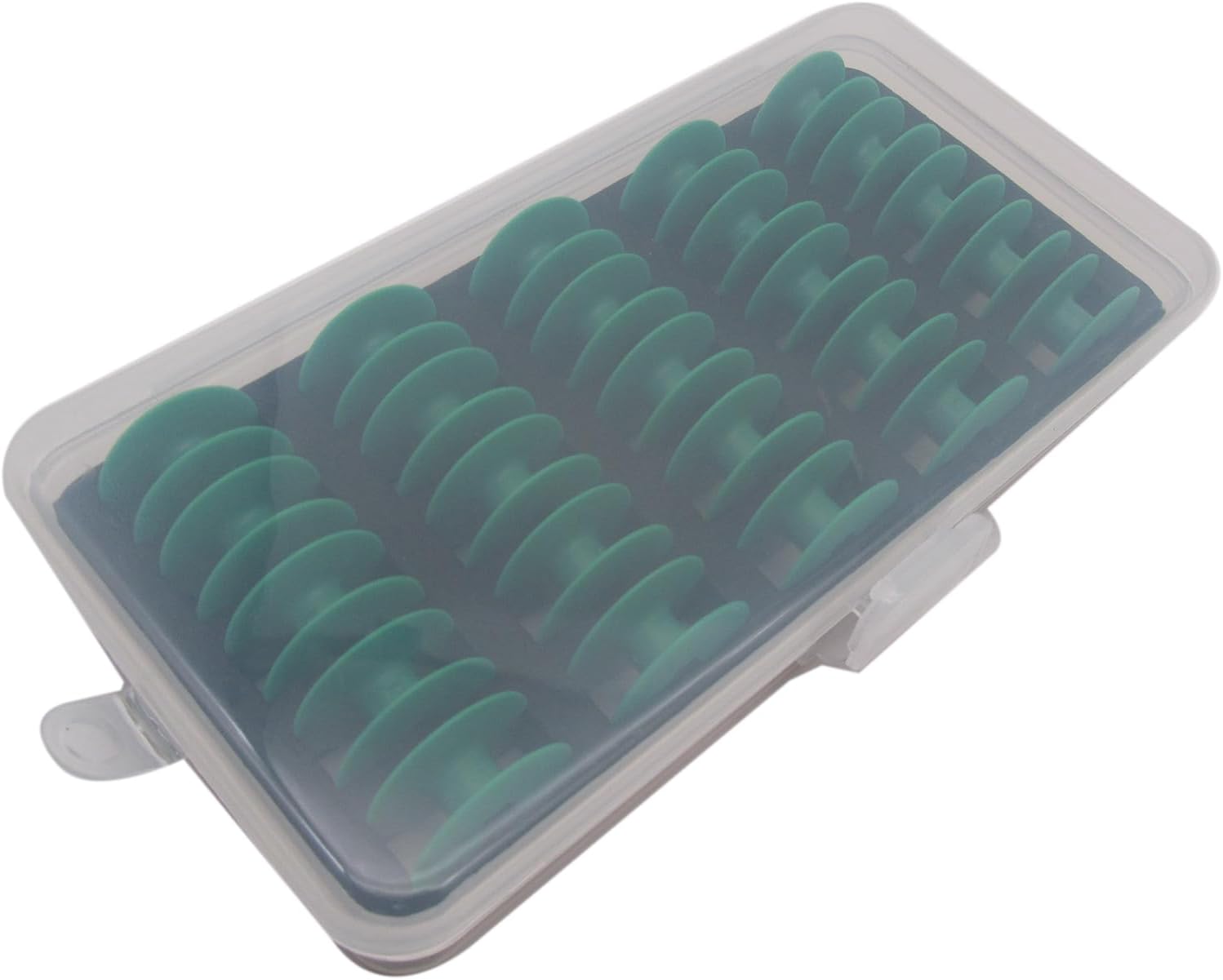 CKPSMS - φ25.8MM "M" Style TOWA Brand Plastic Bobbins #BO-DBM(P)-SH Compatible with/Replacement for JUKI Brand DU-1181 DNU-1541 Brother Brand DB2-B797 CONSEW Brand 205RB, 206RB (25PCS with Box)