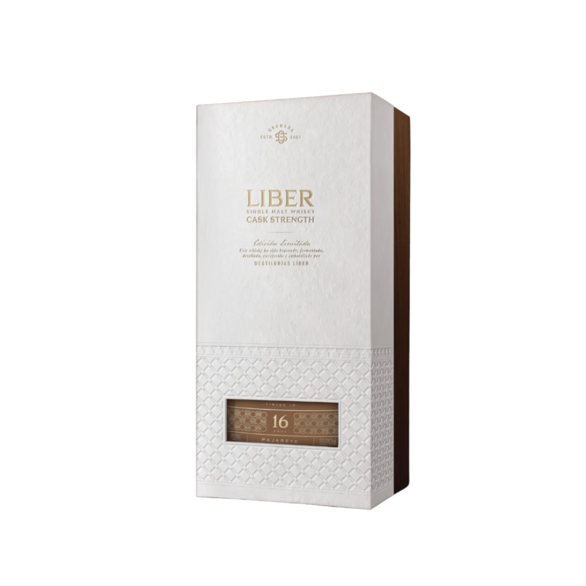 Whisky Premium 16 Años Cask Strength - Single Malt Español | 60% Vol | Edición Limitada Whisky para regalar