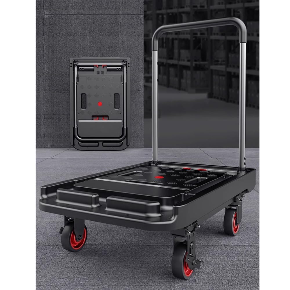 carrello per trasporto Carrello piccolo Rimorchio espresso leggero Carrello a mano portatile a pianale completamente pieghevole for il trasporto del carrello domestico carrello trasporto pieghevole(Gr