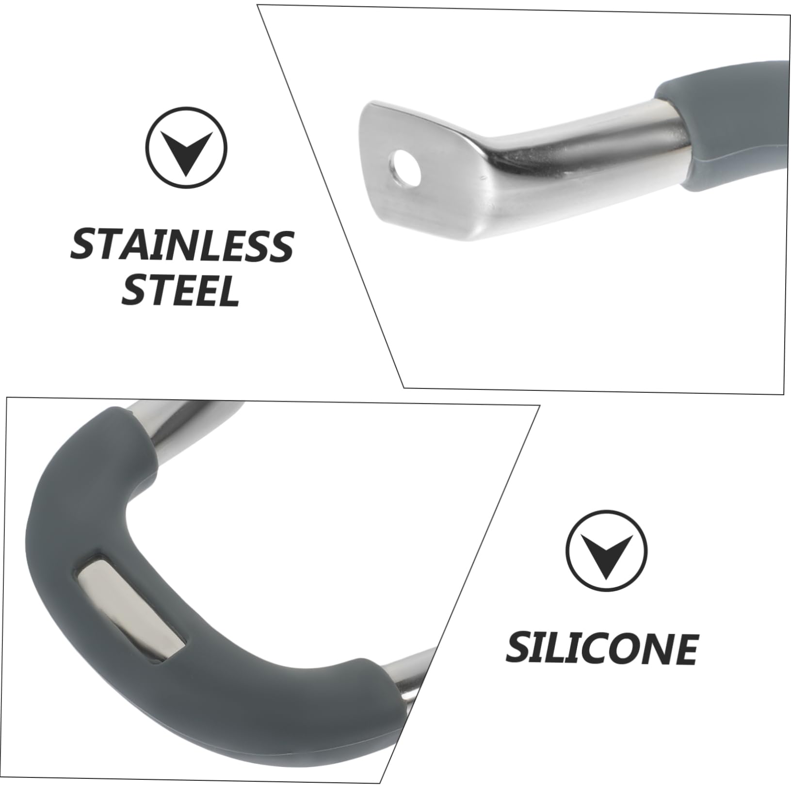 PRETYZOOM 5stücke Ersatzgriff Für Töpfe Und Pfannen Hitzebeständiger Ergonomischer Topfgriff Aus Und Silikon Einsetzbar Anti-verbrühungsdesign Für Kochgeschirr Und Dampfgarer