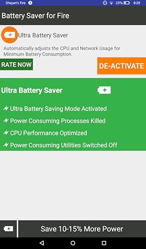Battery Saver for Kindle Fire Tablets