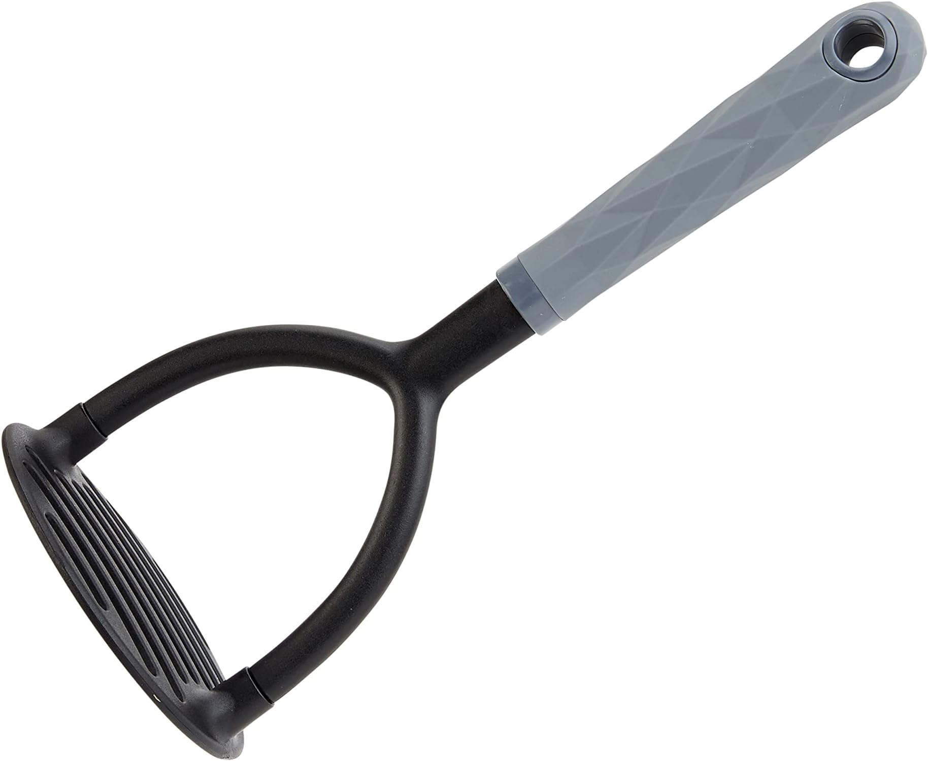 Joseph Joseph Delta Folding Nylon head, Space Saving Potato Masher, Grey/Green Amazon.co.uk