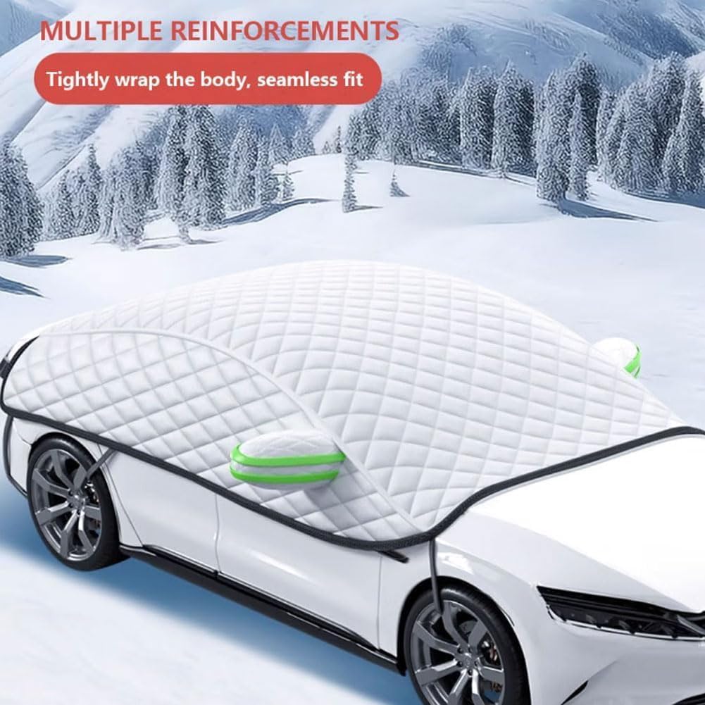 Housse de Pare-Brise de Voiture pour Peugeot 207 CC Coupe Cabrio 2007-2012 2013 2014 2015,Pare Neige Voiture,Housses de Carrosserie,Repliable Couverture Protection Pare Brise Hiver,A