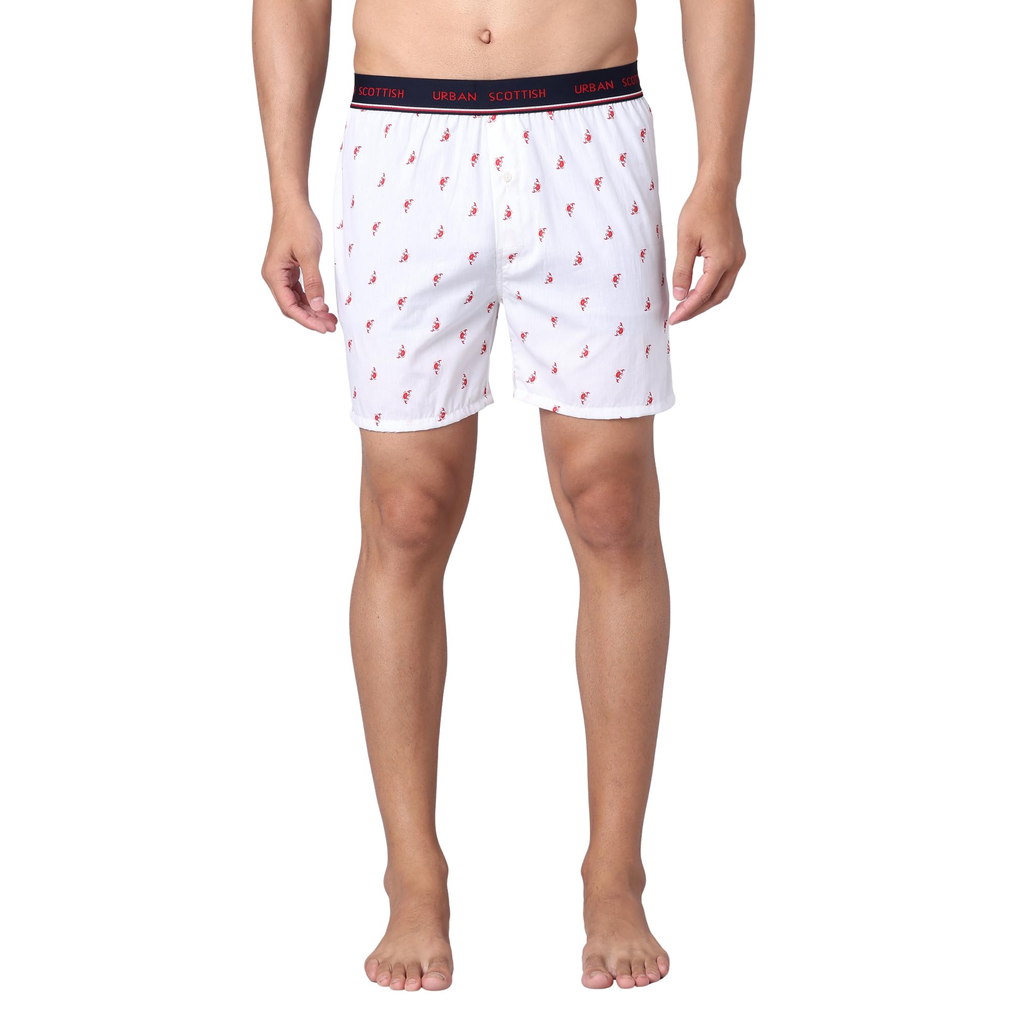 Men's Boxer Pants 100% Cotton Material with A Stylish Print Soft and Stretchy Elastic Waist Band Dynamic Movement and Hardwearing Stitching Breathable with A Gentle Snug Fit-image-9