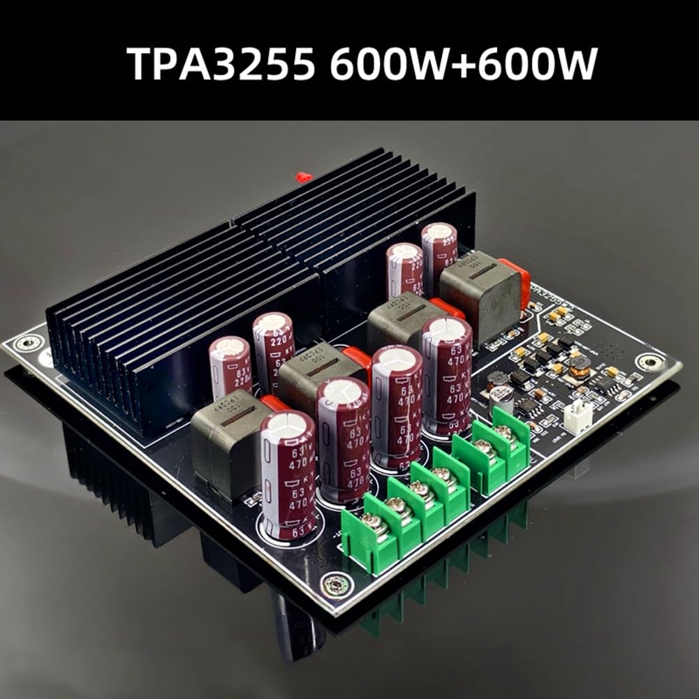 TPA3255 - Amplificador de potencia Bluetooth dual de 1200 W + 600 W 2.0 estéreo de alta fidelidad, clase D, amplificador TL072 Op Amp