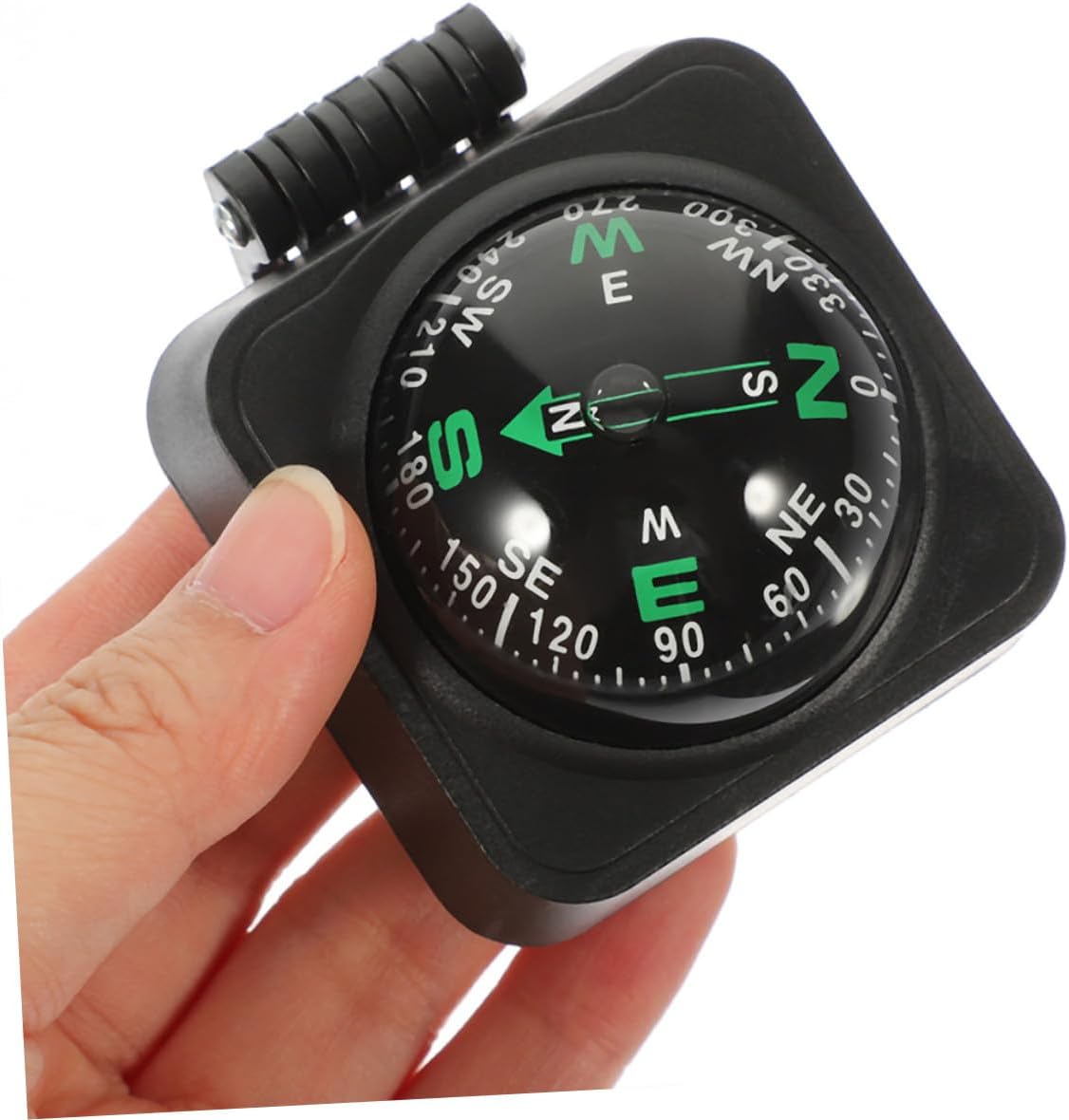 HEMOTON 3pcs Adjustable Vehicle Compass Ball Dashboard Mount On-Board Compass for Car Boat Motorcycle Outdoor Navigation and Direction Guide