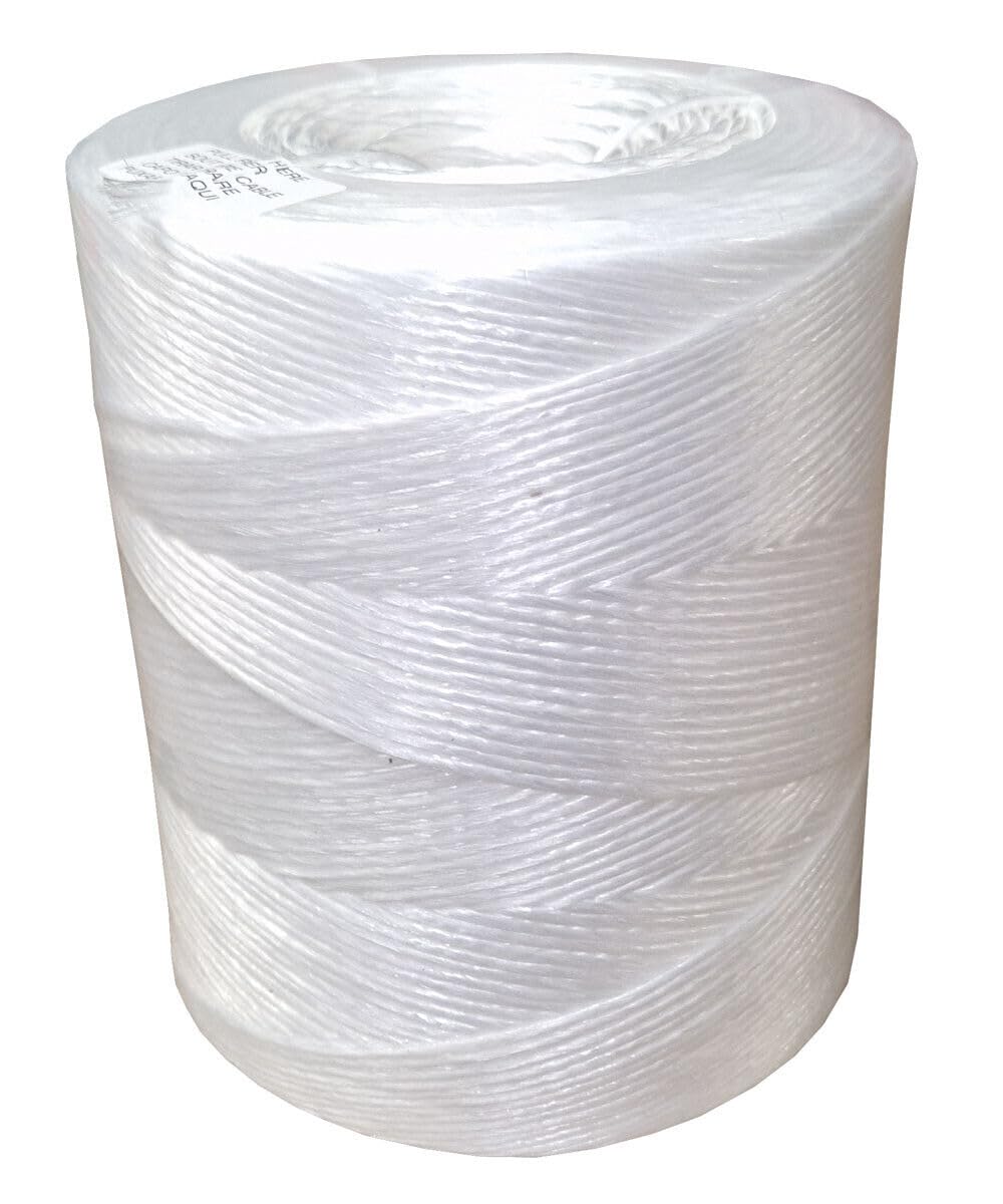 White Weather Resistant Polypropylene Twine String 1 Roll of 1000m