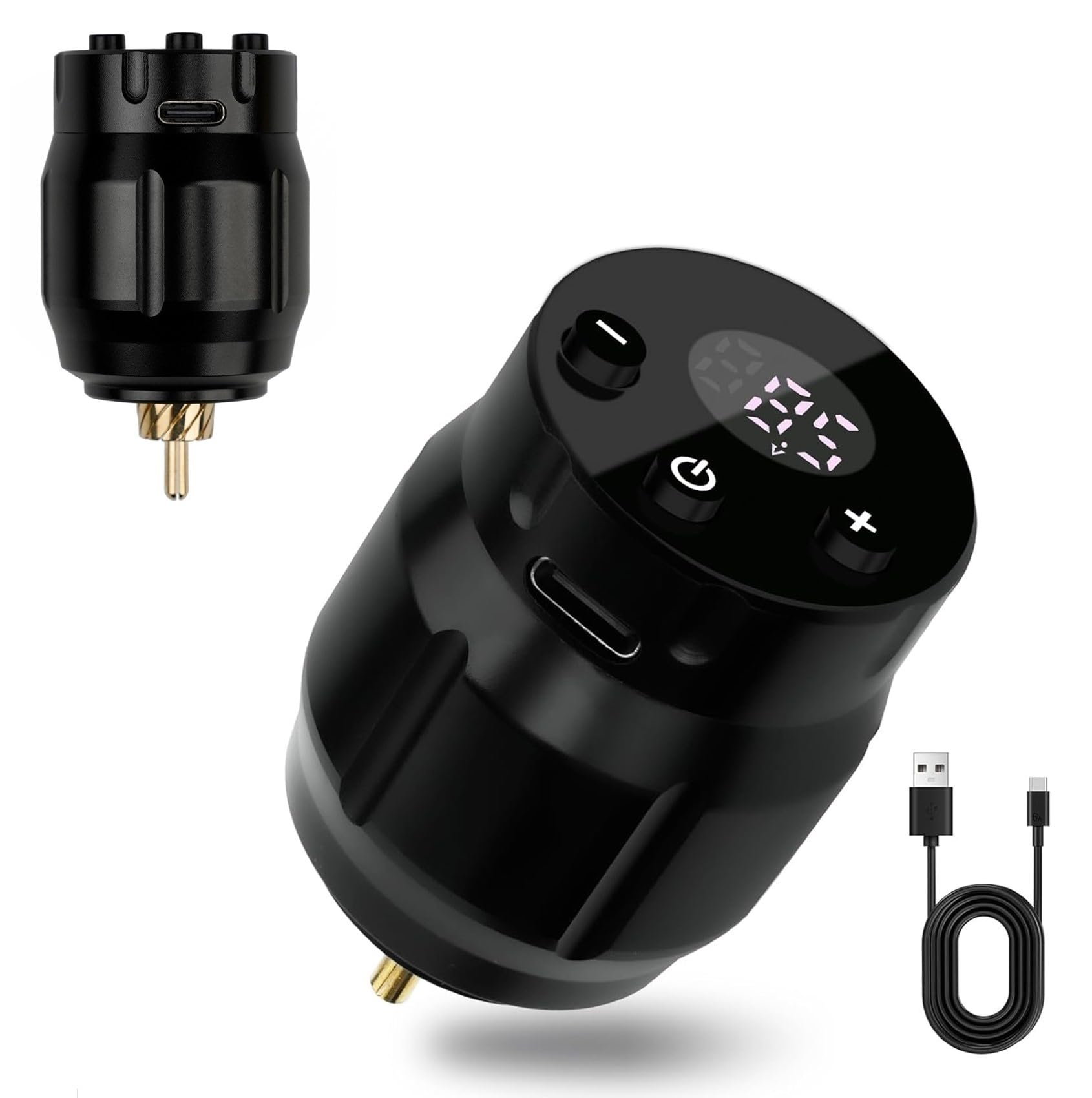 DGT MC-W1 1500mAh, 4-12v Rechargeable Tattoo Machine Battery RCA CONNECTOR build inJump start mode (Black)