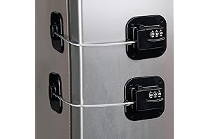 Refrigerator Lock (2 Pack) - Child Safety Cabinet Lock, Heavy-Duty Combination Fridge...