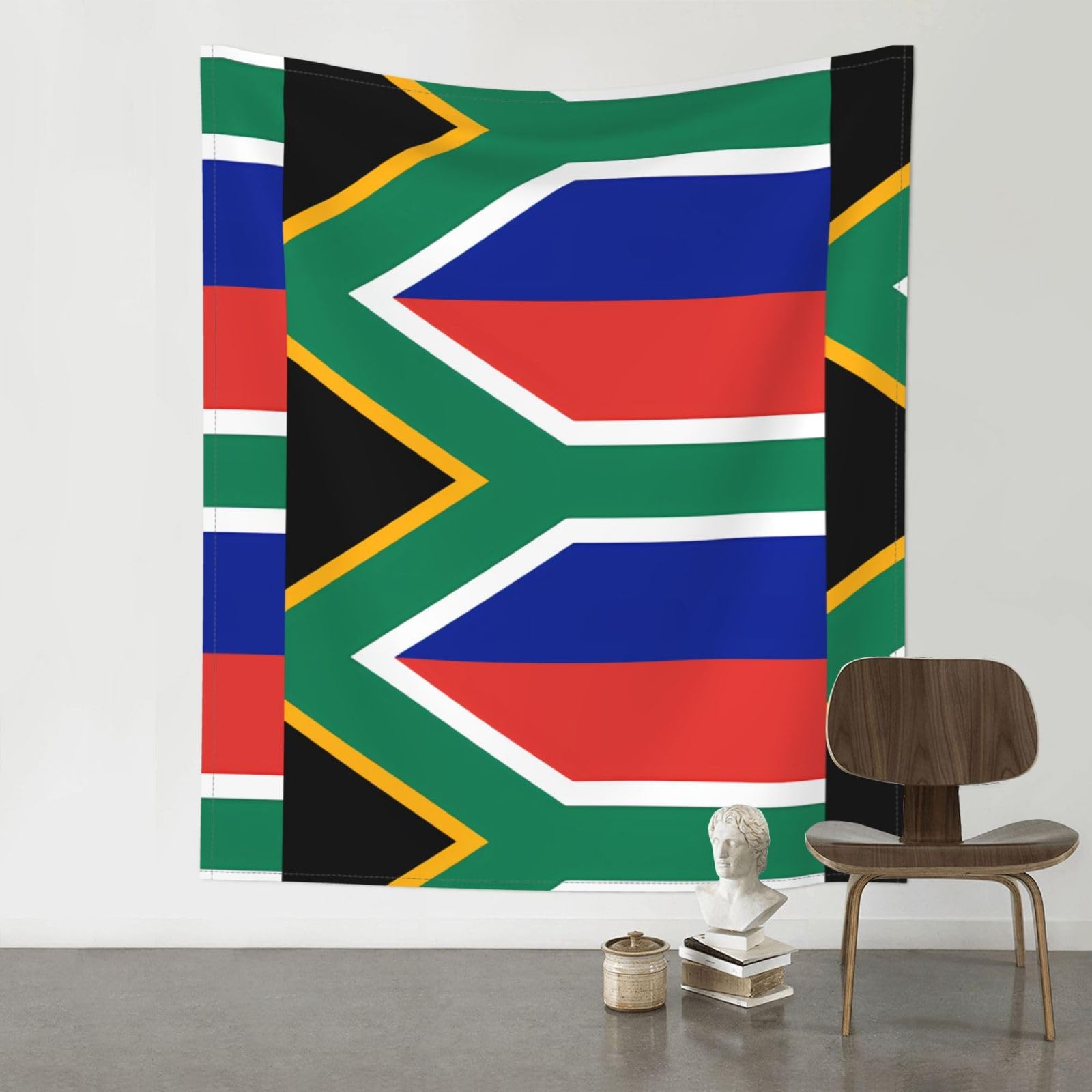 HJFCZH South Africa flag Prints Wall Tapestry 60x51in – Artistic Home Decor Throw Blanket for Bedroom, Dorm, Beach & Picnic