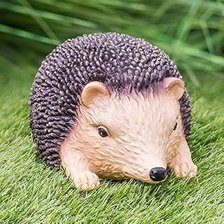 SA Products Hedgehog Garden Statue - Resin Animal Figurine Sculpture - Realistic Indoor & Outdoor Ornament - Decoration for Houses, Patio, Lawn, Decking - Novelty Decorative Figures - 20x11.5x13.5cm