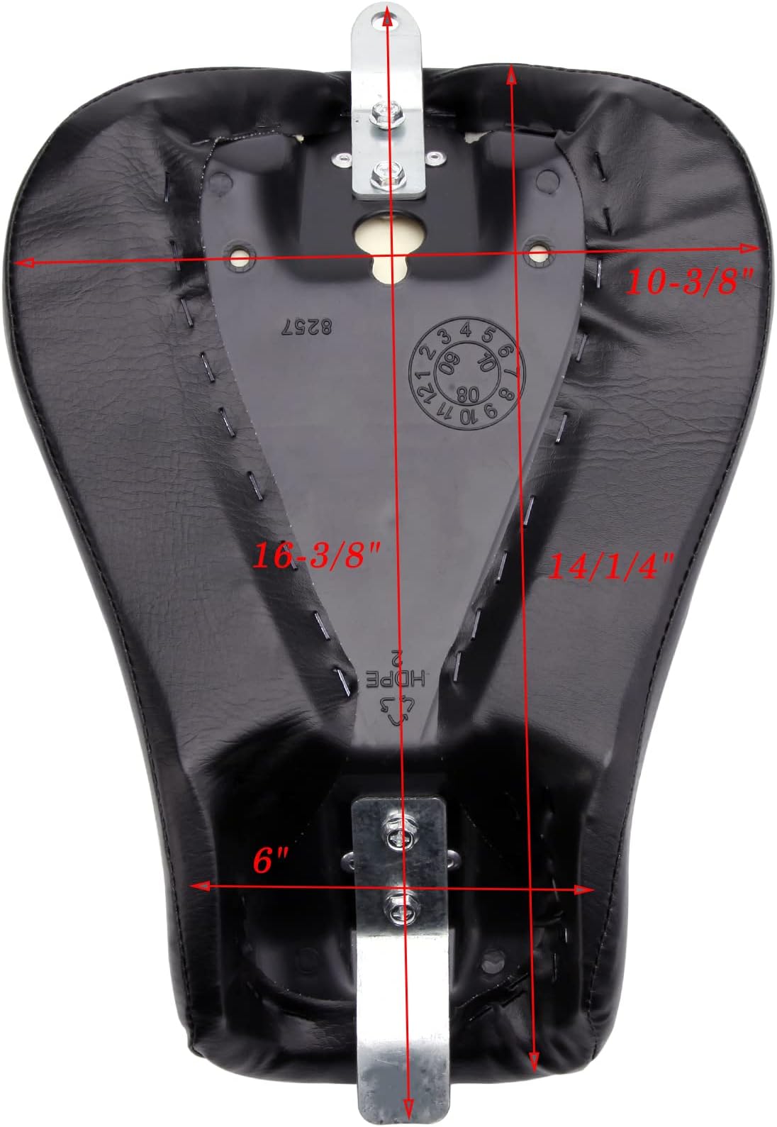 Black Crocodile Motorcycle Solo Seat Front Driver Cushion Compatible with Harley Sportster Forty XL1200 883