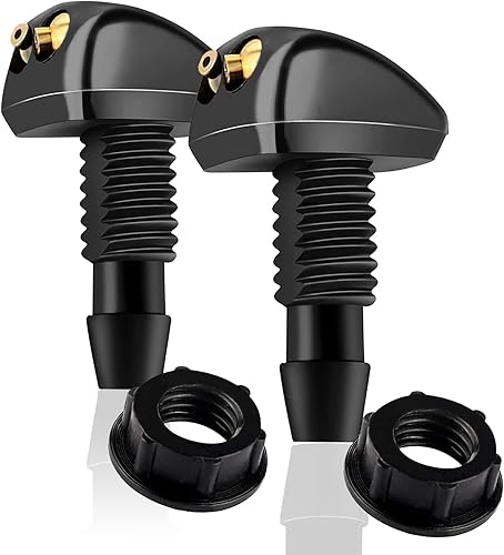 2 boquillas para limpiaparabrisas delantero, kit de chorro de chorro de chorro de lavadora recto, capĂł automotriz de un solo agujero compatible con 2 boquillas para limpiaparabrisas delantero, kit de chorro de chorro de chorro de lavadora recto, capĂł automotriz de un solo agujero compatible con