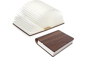 Walnut Book Lamp: Illuminate Your Space with Ambiance