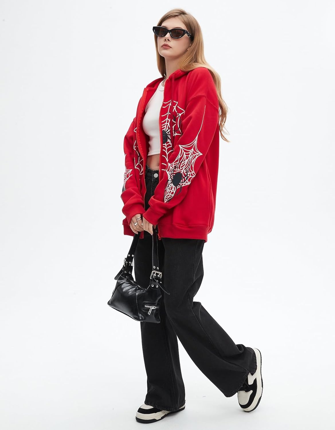 Spider Graphic Hoodies Y2k Zip Up Hoodie Men Women Oversized Sweatshirts Y2k Jacket... - Image 2