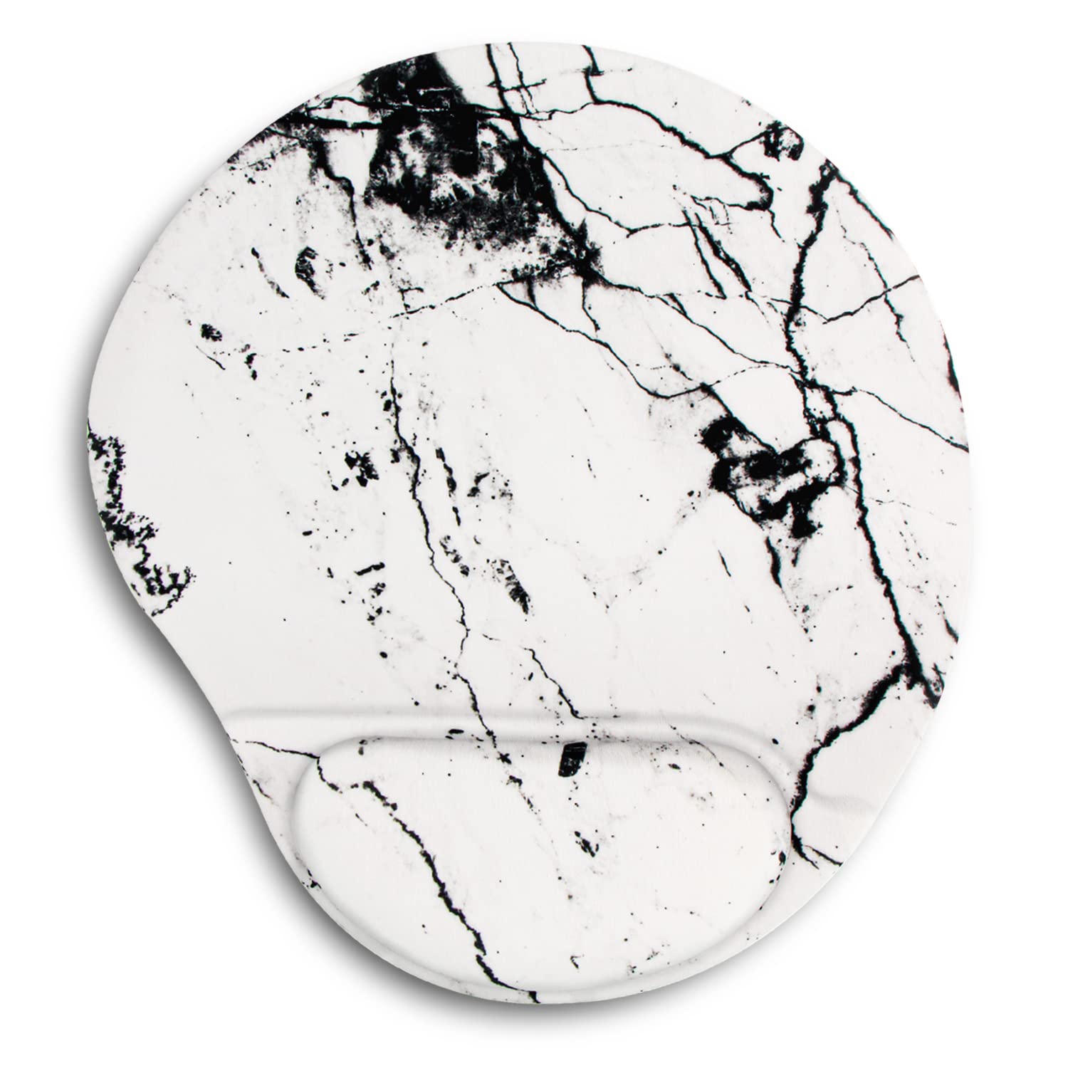 HODYXIN Ergonomic Mouse Pad with Wrist Support, Cute Wrist Rest, Comfortable for Home Office Gaming, Working Computers, Laptop, Pain Relief, Non-Slip PU Base (Marble) — image 1