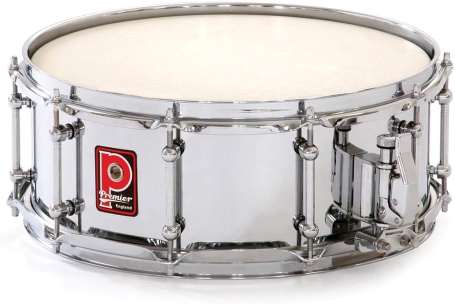 Premier Drums Modern Classic Series 2653 1-Piece Modern Classic Snare Drum, Drum Set (Steel)
