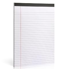 ZZTX Legal Pads 8 5 x 11 Inch White Writing Notepad Lined Writing Pads for Work Office School