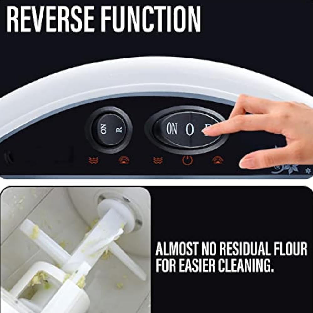 Portable Automatic Pasta Maker, Small Electric Noodle Press kneading Dumpling Wonton Multi-Function Dough Mixing Machine, for Spaghetti, Noodles, Dumpling Skin A