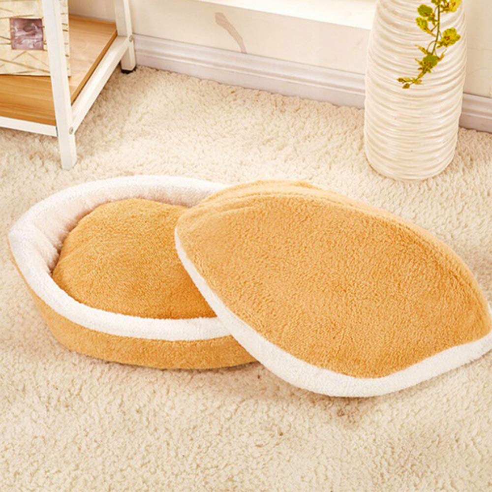 Gatto Dorme Rimovibile Borsa, Divani Mat Hamburger Dog House Breve Peluche Roditori Letto Caldo Cucciolo Kennel Nest Cushion Pet Products