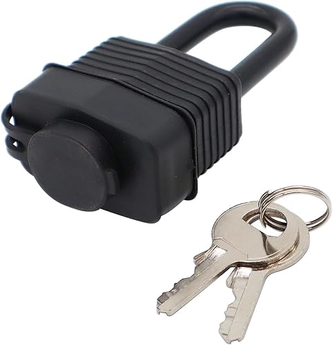 Miniatura 3 de Candados impermeables con la misma llave para uso en exteriores, cerradura de acero laminado de alta resistencia, 1-916 pulgadas. Candado ancho,