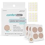 Comfort Zone Plantar Wart Removal Kit, Maximum Strength Salicylic Acid Plantar Wart Remover for Feet with Medicated Patches & Concealing Pads, 24 Count
