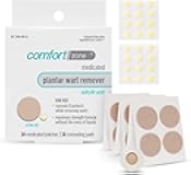 Plantar Wart Removal Kit, Maximum Strength Salicylic Acid Plantar Wart Remover for Feet with Medicated Patches & Concealing Pads, 24 Count