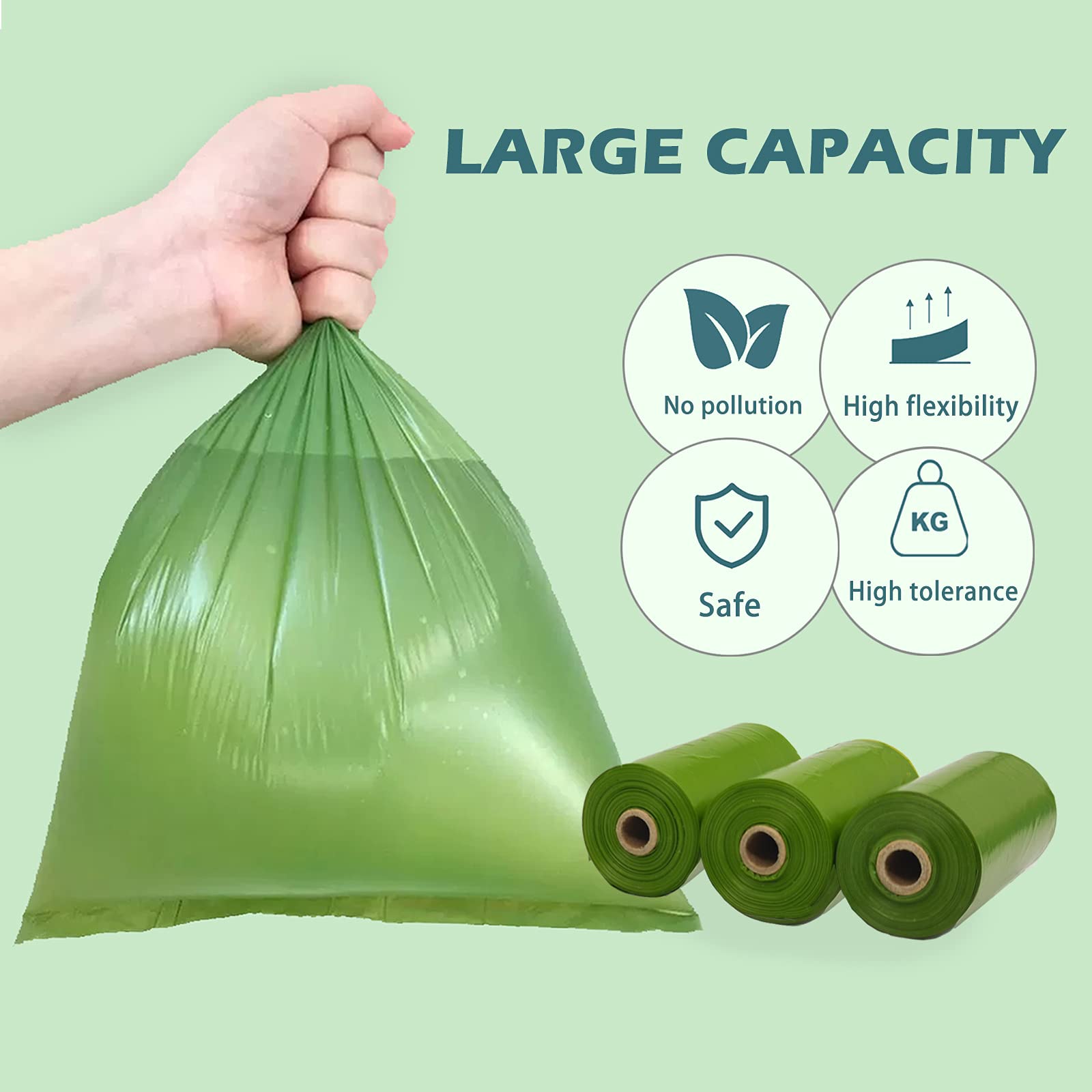 Pet Dog Poop Dispenser Poop Bag Holder Led Flashlight Pill Shape Dog Waste Bag Dispenser With