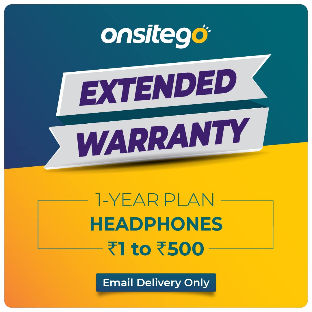 Onsitego 1 Year Extended Warranty for Headphones from Rs. 1-500 (Email Delivery - No Physical Kit) (B0C2J62CLM) Amazon Price History, Amazon Price Tracker