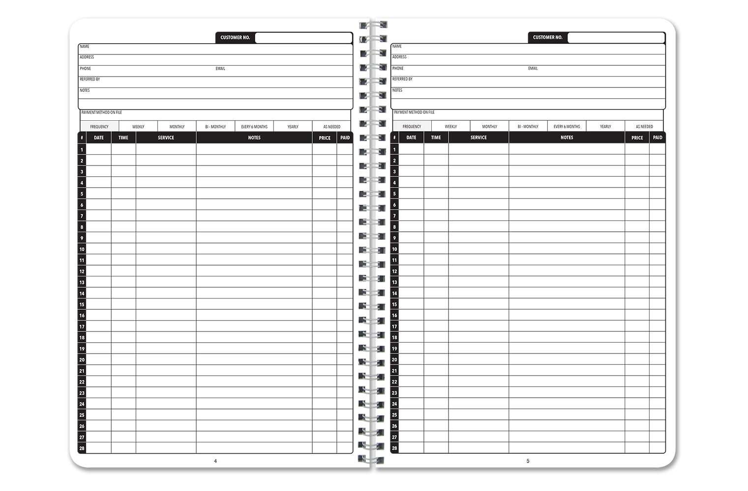 Hourly Shift Schedule Notebook BookFactory Daily Activity Log Book/ 100 ...