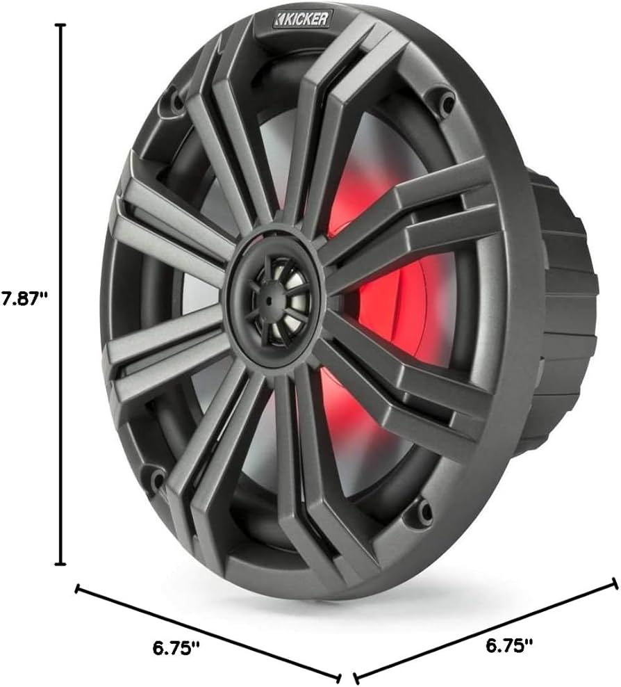 Amazon.com: KICKER KM8 8-Inch (200mm) Marine Coaxial Speakers with