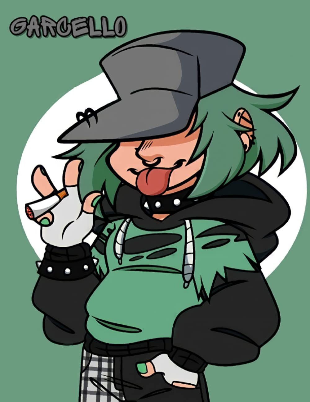 Garcello Fnf: Garcello - Garcello journal - Garcello Notebook - Garcello Friday Night - Garcello Fnf - Garcello Friday Night Fanart - Fnf Mod - Fnf - 8.5 x 11 inches