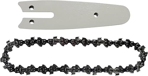 Miniatura 3 de Mini cadena de 4 pulgadas y barra guía combinada, piezas de repuesto para todas las mini motosierras de 4 pulgadas, motosierra eléctrica inalámbrica